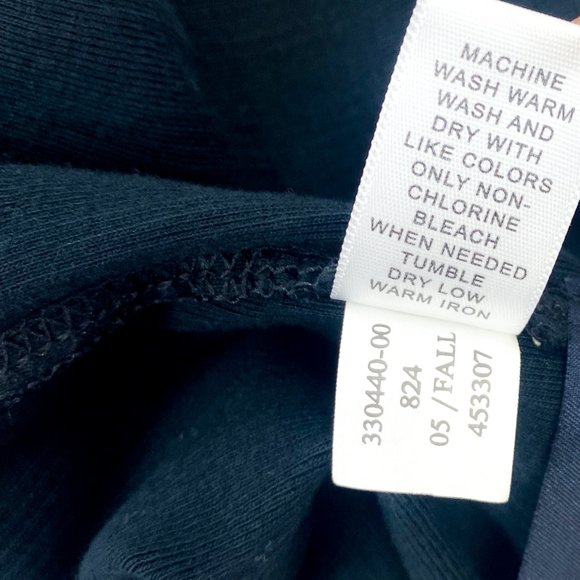 Banana Republic Heritage Navy Blue Long Sleeve Stretchy Fitted Button Crew Top S - Picture 6 of 9